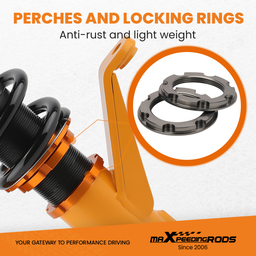 4pcs Amortiguador Ajustable Suspension SHOCK compatible para Honda EM SE TE Coilovers Kit