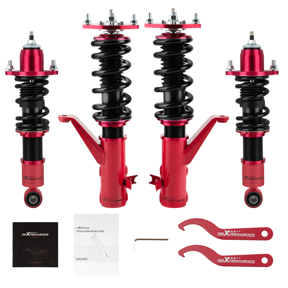 2001 - 2005 compatible for Honda Civic EM2 2001 2002 2003 2004 2005 Adjustable Damper Shock Struts Kits Coilovers Lowering Kit