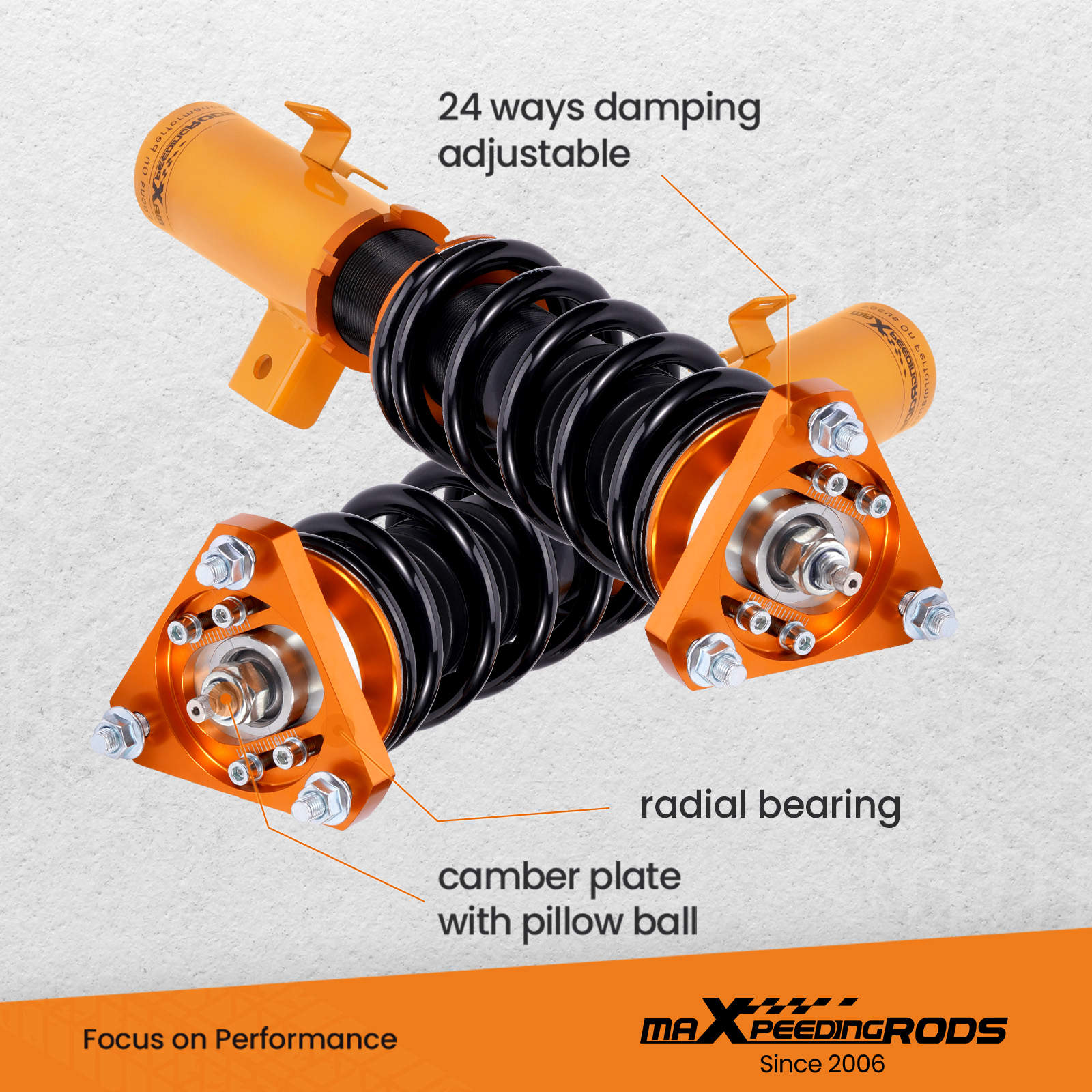 Maxpeedingrods-Performance Coilovers Kits compatible for Honda