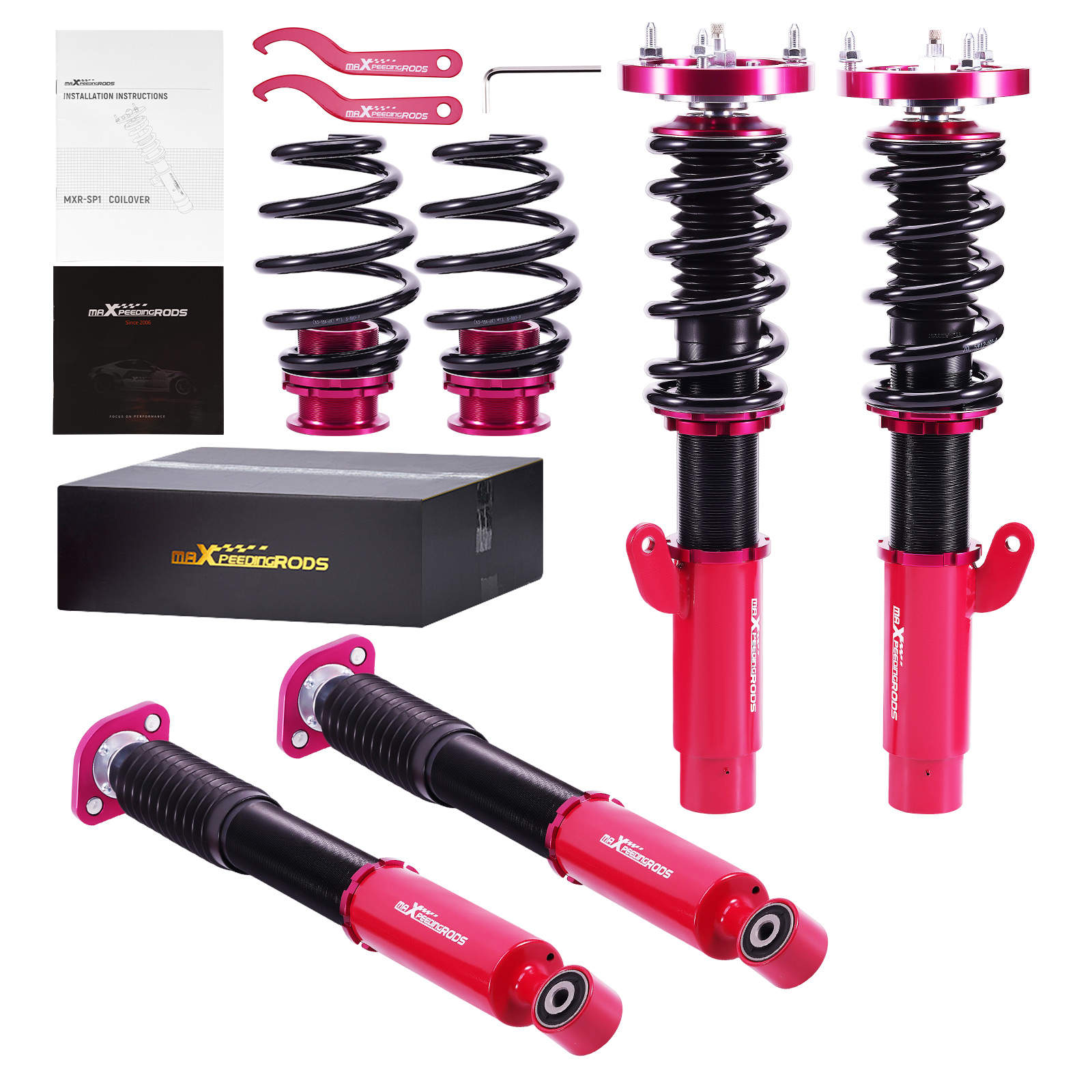 Maxpeedingrods 24 Way Adjustable Damper Coilovers Shock Struts.