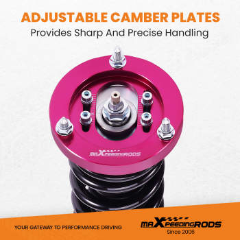 Compatible for BMW E46 3 Series 1998-2006 320i 318i Height And Damper Adjustable Coilover Suspension Kit Lowering Kit