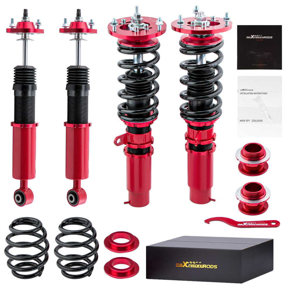 Compatible for BMW E46 Coilovers 3 Series 1998 - 2006 325i 323i 328i 320i Height Adjustable Coilover Suspension Kit Lowering Kit