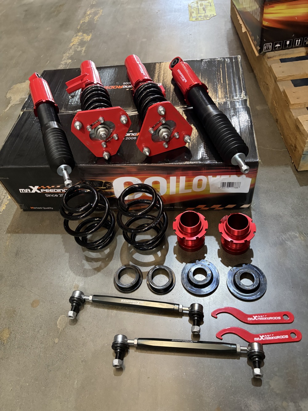 MaXpeedingrods Coilover Shock Suspension Kit compatible for Volkswagen Jetta MK5 MK6 06-17