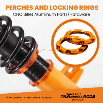 Coilovers Kits compatible for Ford Mustang 2005-2014 Adjustable Height Mounts Struts Lowering Kit