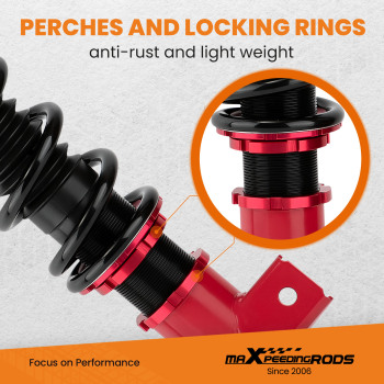 2005 - 2014 compatible for Ford Mustang 24 Ways Adjustable Damper Suspension Kit Coilovers Lowering Kit