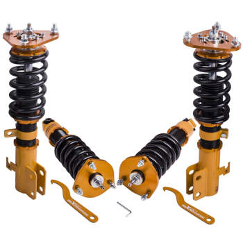 Coilovers Suspension Kits compatible for Toyota Celica 2000-06 Adj Damper w/ Camber Plates Lowering Kit