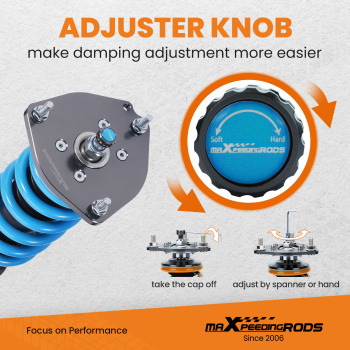 Performance T6 Advanced Series Shock Absorbers compatible for Audi A4 B9 2015+ 24 levels of adjustable damper Lowering Kit