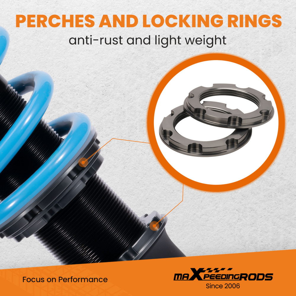 Performance T6 Advanced Series Shock Absorbers compatible for Audi A4 B9 2015+ 24 levels of adjustable damper Lowering Kit