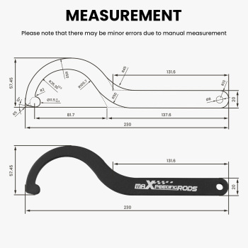 pair Stainless Coilover C spanners spanner drift, racing Coilover Spanner Tool Lowering Kit
