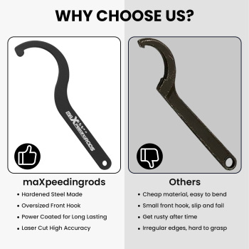 pair Stainless Coilover C spanners spanner drift, racing Coilover Spanner Tool Lowering Kit