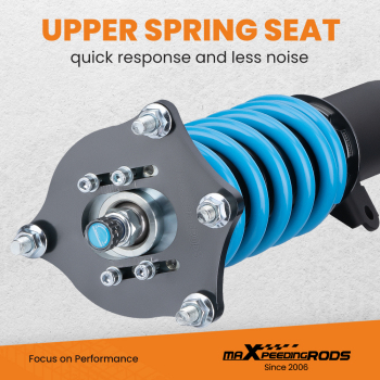 T6 advanced series 24 Ways Adjustable Damper Coilovers compatible for Honda Civic hatchback (FK) 2016-2021 52mm clamp diameter Lowering Kit