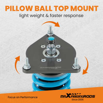 Upgraded maXpeedingrods T6 Advanced Series Coilovers compatible for Mini Cooper R50 R53 R52 2001-06 Adjustable Lowering Kit