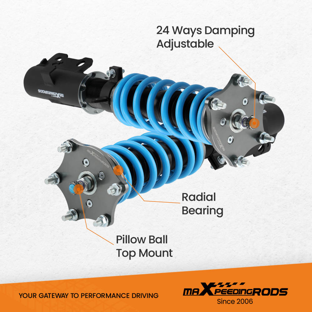 MaXpeedingrods 24 Way Damper Coilovers Suspension compatible for HONDA ...