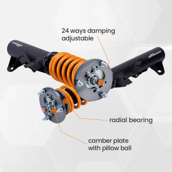 Coilover Shock Suspension Strut Compatible For BMW 3 Series E36 320i 323i 325i 328i Nero Lowering Kit