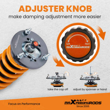 Upgraded Adjustable Coilover compatible for BMW E46 330i 325i 328i 318d 320d 320i 325i 330d Lowering Kit