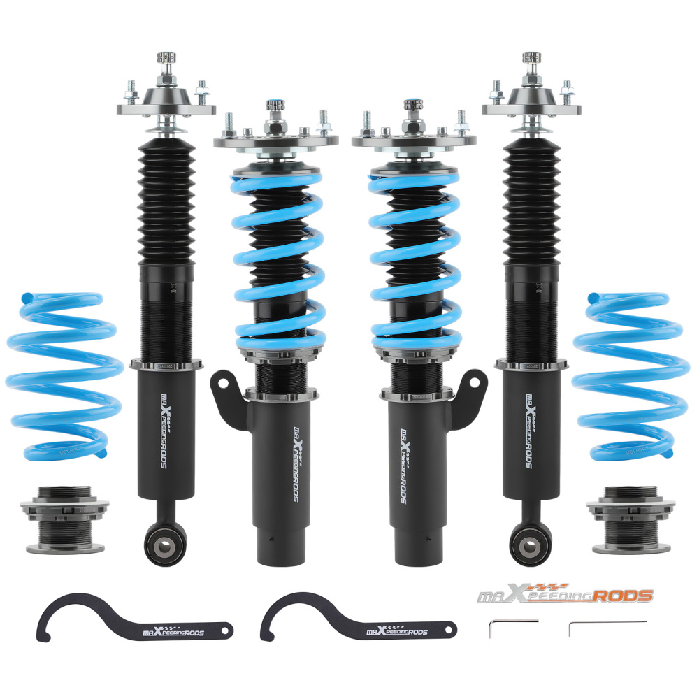 Amortisseur réglable combinés filetés Compatible pour BMW 3 Cabriolet 2 portes (E46) 330ci ; 325ci;323ci ; 320cd,330cd (04/2000-12/2007)kit d'abaissement