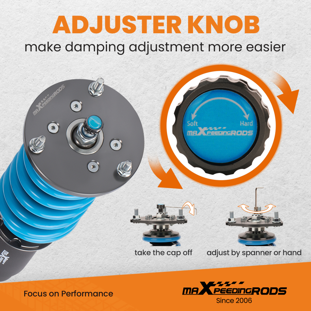 T6 Advanced Series Coilovers compatible for BMW Z4 Roadster E85 Coupe E86 Lowering Suspension Kit Lowering Kit