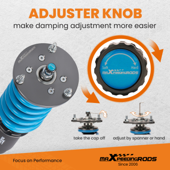 T6 Advanced Series Coilovers compatible for BMW Z4 Roadster E85 Coupe E86 Lowering Suspension Kit Lowering Kit