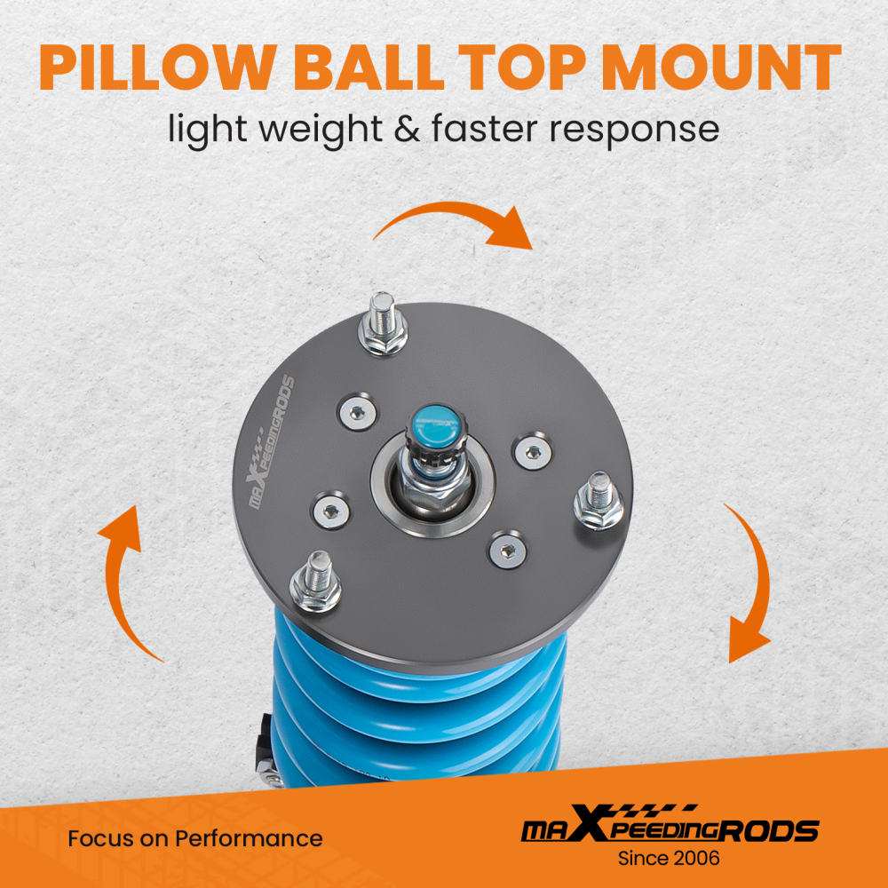 T6 Advanced Series Coilovers compatible for BMW Z4 Roadster E85 Coupe E86 Lowering Suspension Kit Lowering Kit