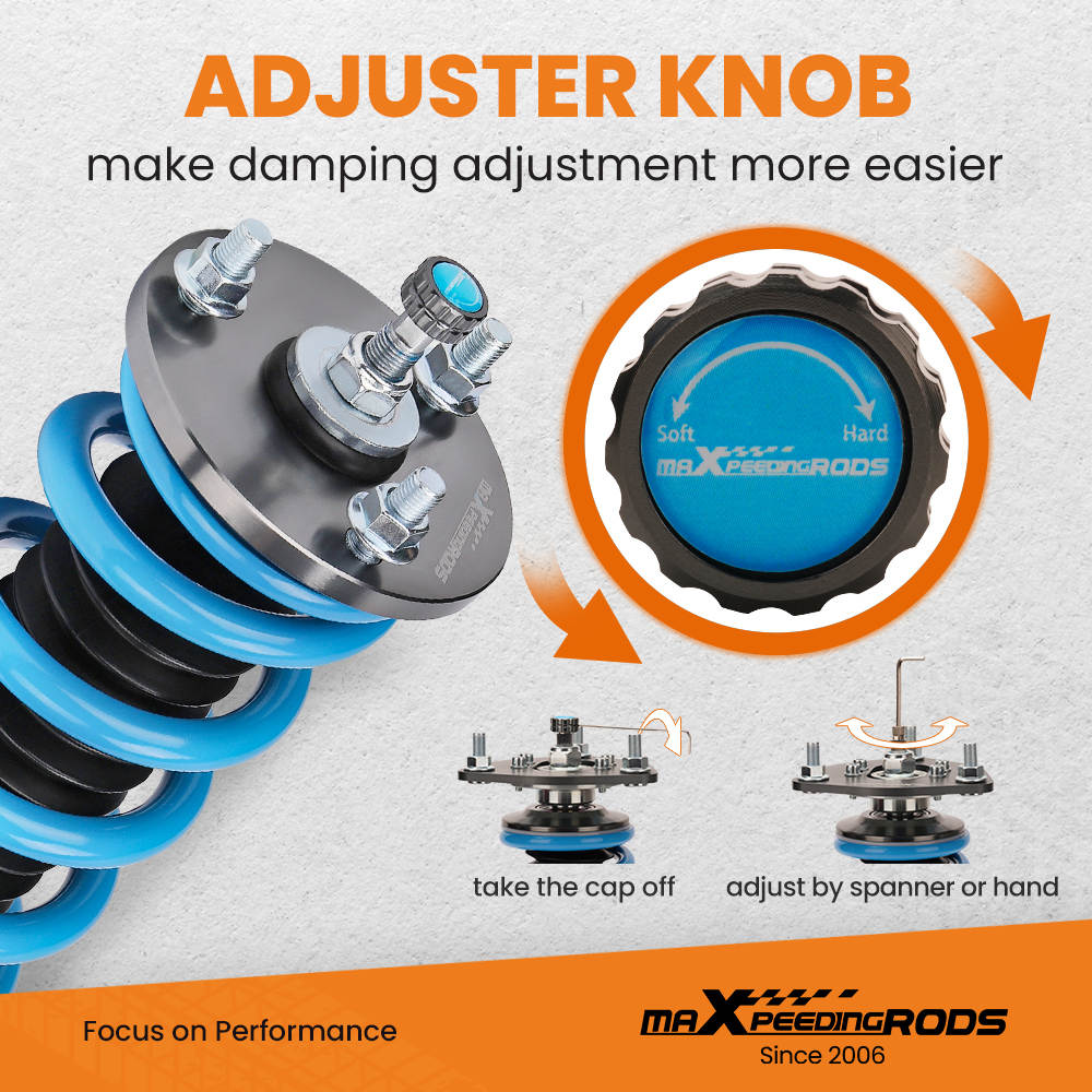Reglable Amortisseur Suspensions compatible pour Honda Accord DX/EX/LX CD5 CD7 Coilovers