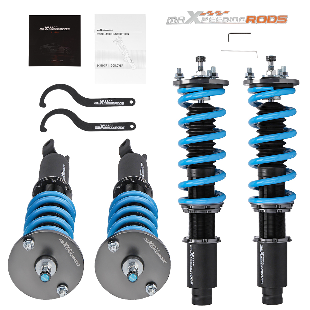 Adjustable Coilover Suspension Strut Compatible for Honda Accord DX/EX/LX CD5 CD7 CL YA1 94-99 Lowering Kit