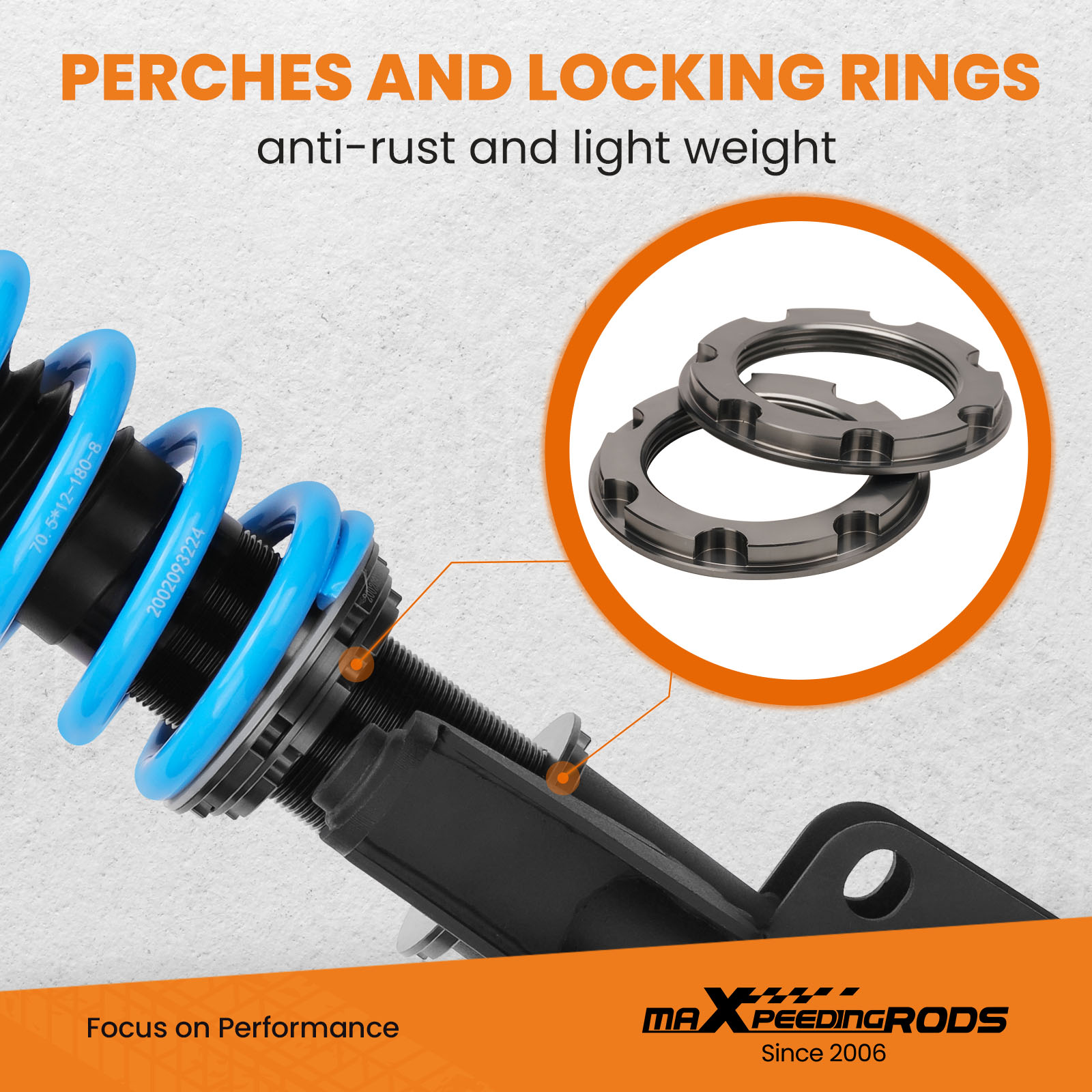 MaXpeedingrods COT6 Street Coilovers Lowering Struts Kit