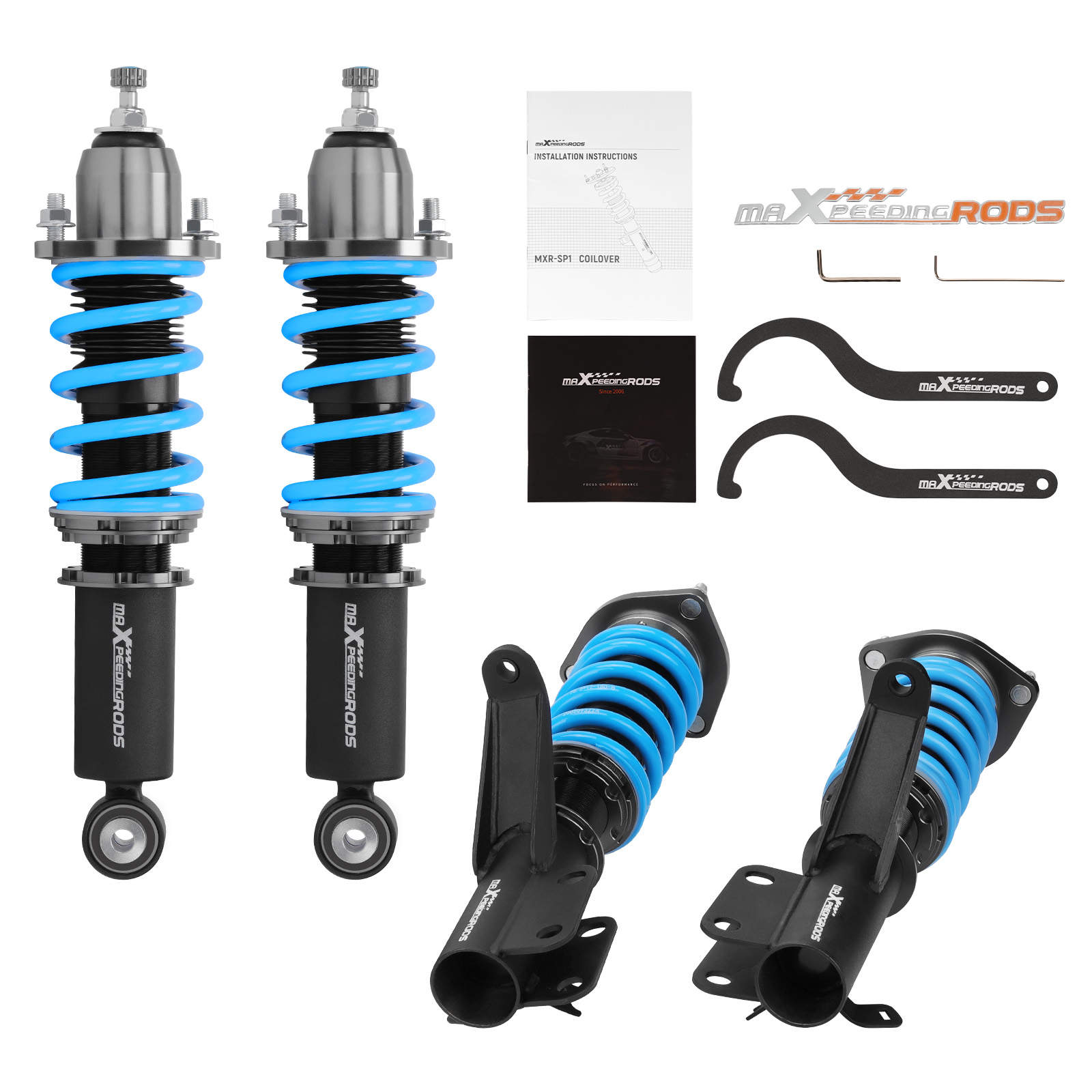 MaXpeedingrods COT6 Street Coilovers Lowering Struts Kit compatible for  Acura RSX 2002-2006-Maxpeedingrods