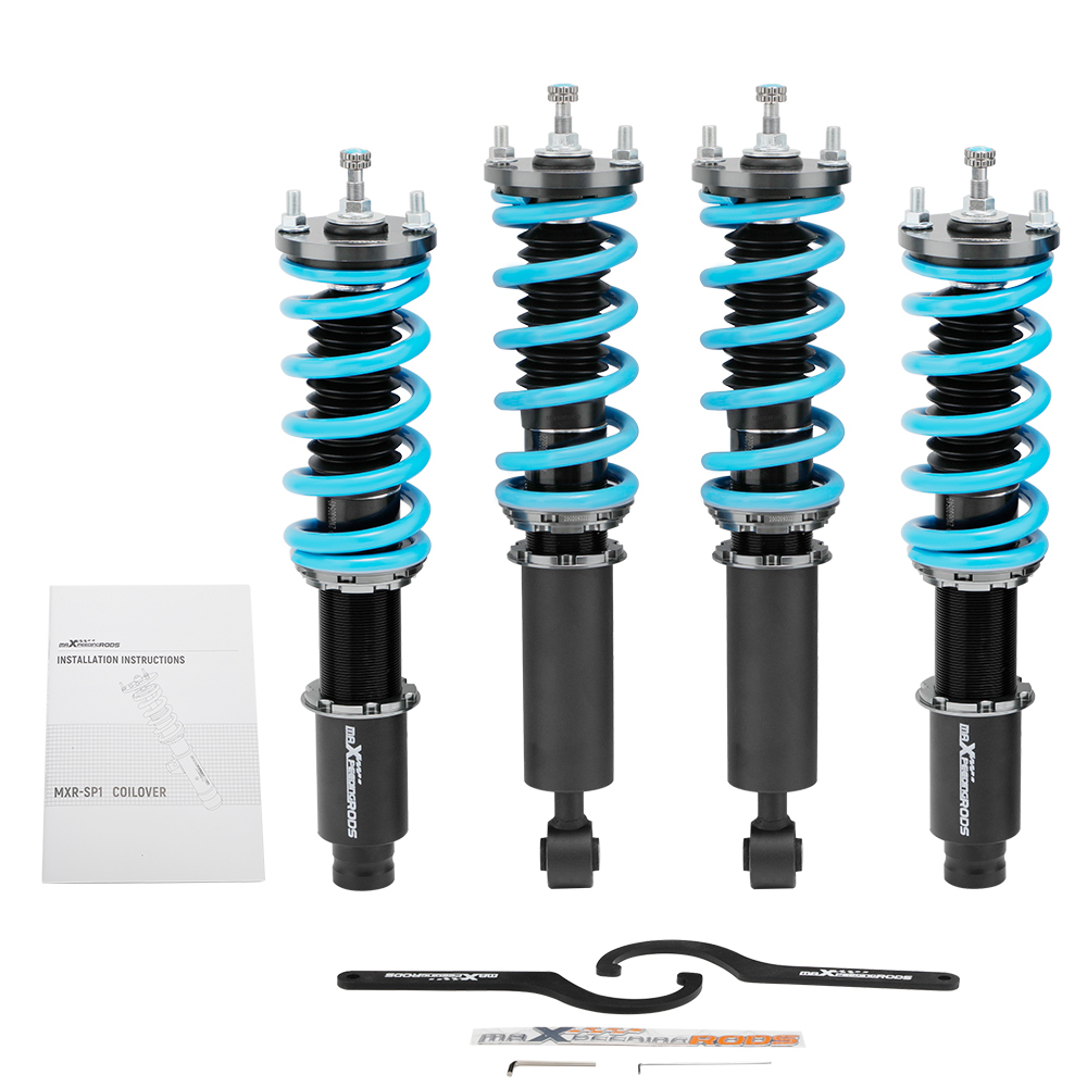 T6 Advanced Series Coilover Height And Damper Adjustable Compatible For Honda CR-V 1996-2001 1st Gen Lowering Kit