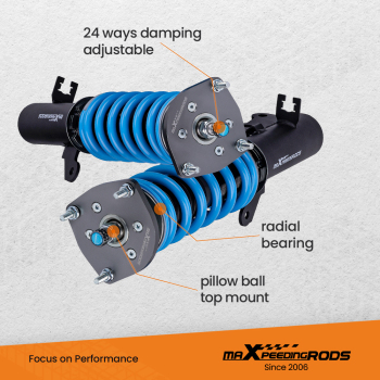 KIt Assetto a Ghiera Ammortizzatori compatibile per Hyundai Coupé Tiburon 2 2002–2009