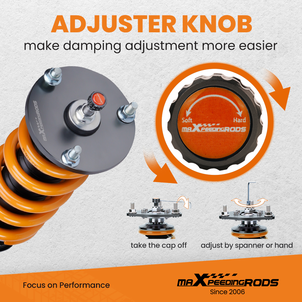 Adjustable Coilover Kit Shock Absorber compatibile per Lexus GS350 IS250 / IS350 06-13 RWD Lowering Kit