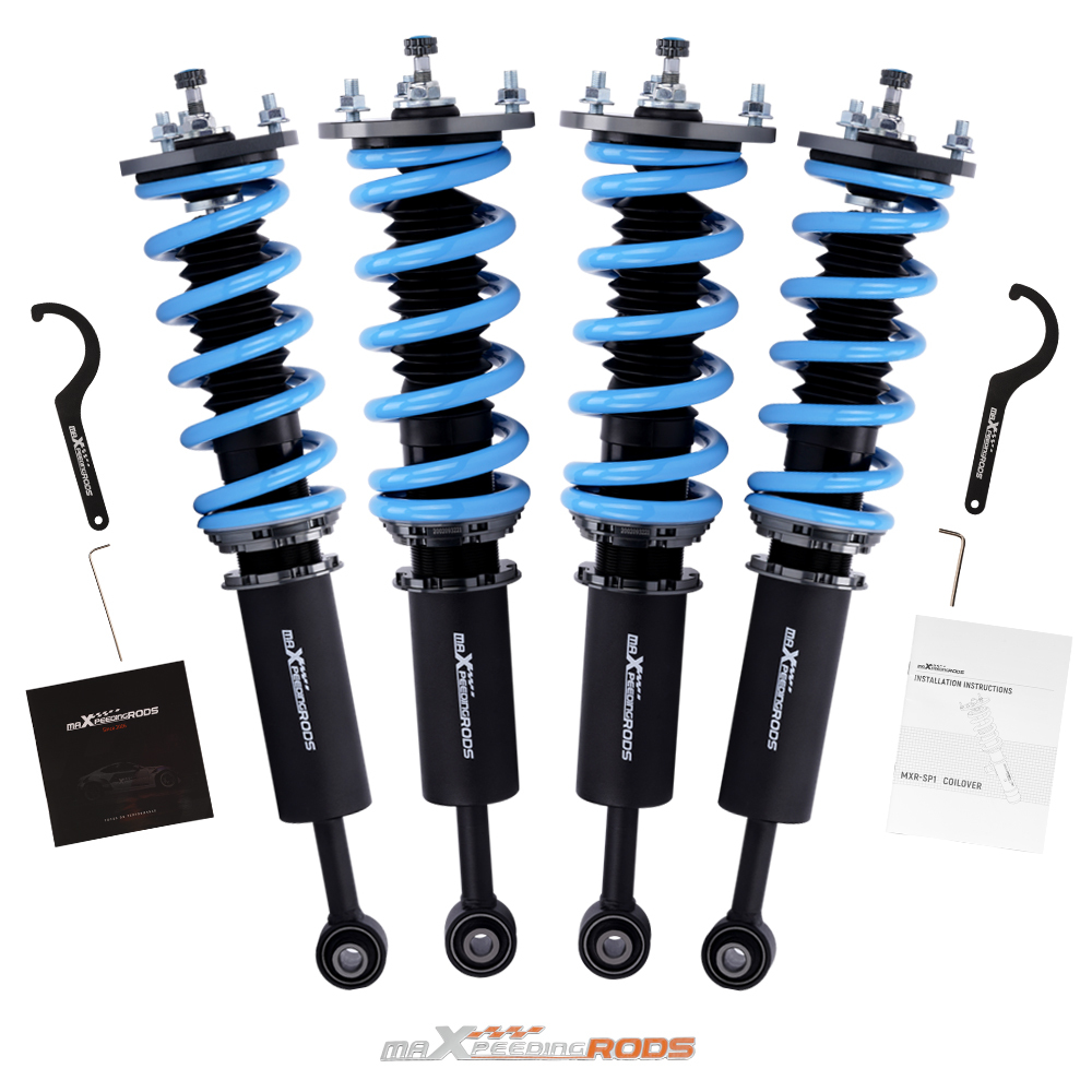 Height and Damper Adjustable Coilover kits Compatible for Lexus IS 250 / IS350 RWD 2nd Gen. 2006-2013 T6 Advanced Coilovers Lowering Kit