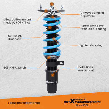 MaXpeedingrods T6 Adjustable Coilovers Struts Damper Kit For Mazda 6