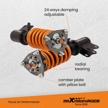 Damper Adjustable Coilover Kit compatible for Mitsubishi LancerRaliant (CY2A/CZ4A) 08-16 Lowering Kit