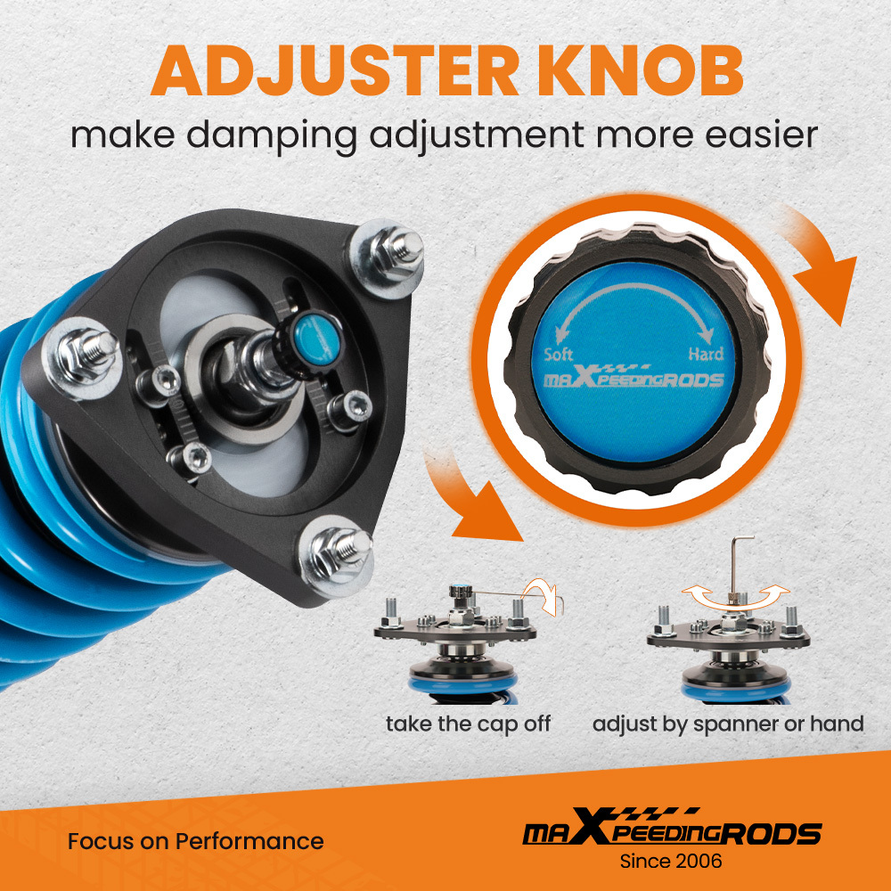 24 ways dampening adjustable T6 Advanced Series Coilover compatible for ford focus MK3 2011-2017 Lowering Kit