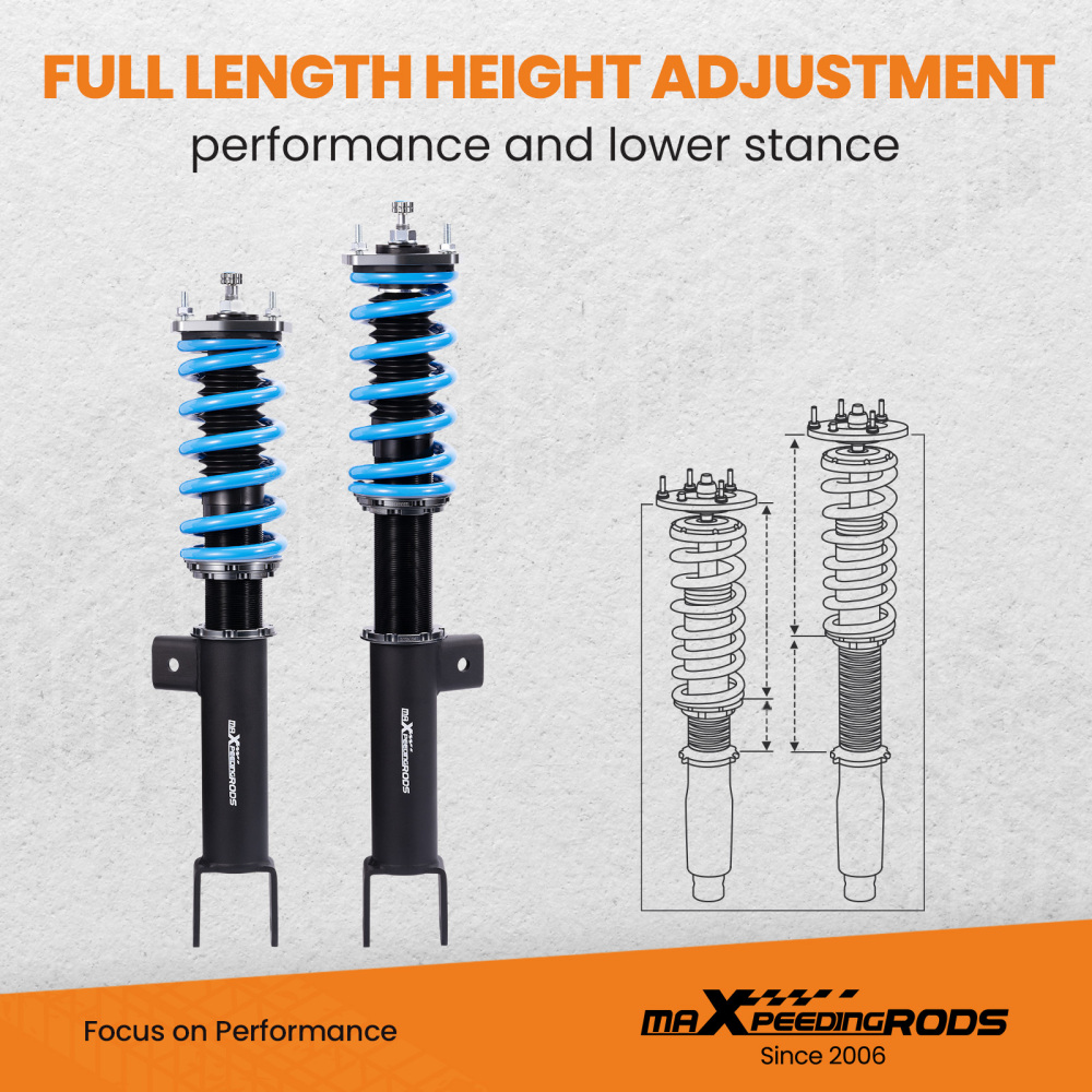 MaXpeedingrods Racing Coilovers Suspensión compatible para Tesla Model 3 RWD 17-23