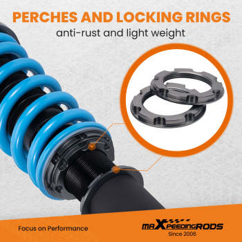 MaXpeedingrods 24 Ways Adjustable Damper Coilovers compatible for Tesla model Y 2020+ AWD Lowering Kit