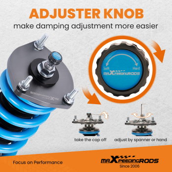 Amortiguador Coilover de 24 vías + Kit de amortiguador de resorte compatible con compatible para Tesla Model Y RWD 2020+