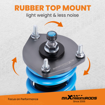 Amortiguador Coilover de 24 vías + Kit de amortiguador de resorte compatible con compatible para Tesla Model Y RWD 2020+