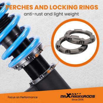 maXpeedingrods New Version Coilovers compatible for Tesla model Y 2020+ RWD Shock Absorbers Lowering Kit