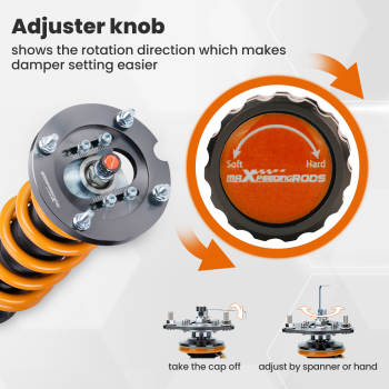 Coilover Lowering Compatible For Ford Mustang 2005 - 2014 Height adjustable Springs Lowering Kit