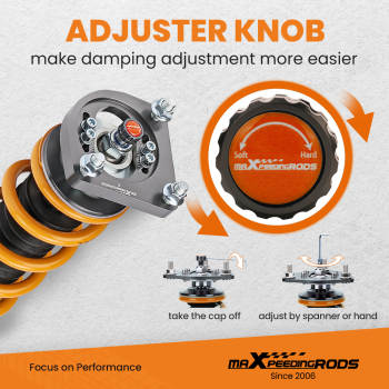 24 Ways Adjustable Coilover Suspension Compatible For Ford Mustang SVT SN95 GT Base Coupe Lowering Kit