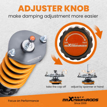 Upgraded Coilovers Lowering Shock Strut Kit compatible for Nissan 300ZX Z32 Suspensions Lowering Kit