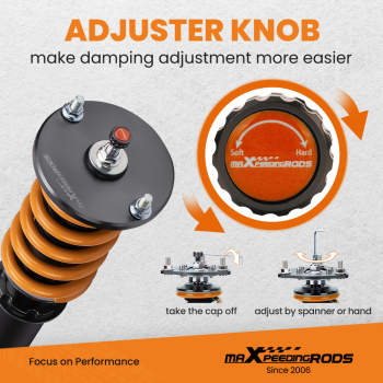 MaXpeedingrods Coilover Strut Assembly compatible for Nissan Skyline R33 GTS GTST 1993-1998 Lowering Kit