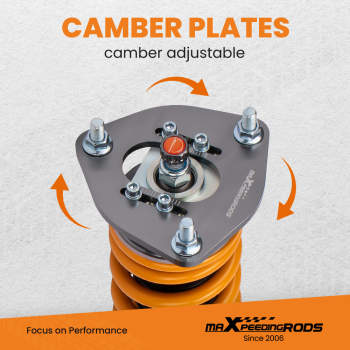 MaXpeedingrods 24-ways Damper Adjustable Coilover Compatible For Nissan S13 Silvia 180SX Lowering Kit