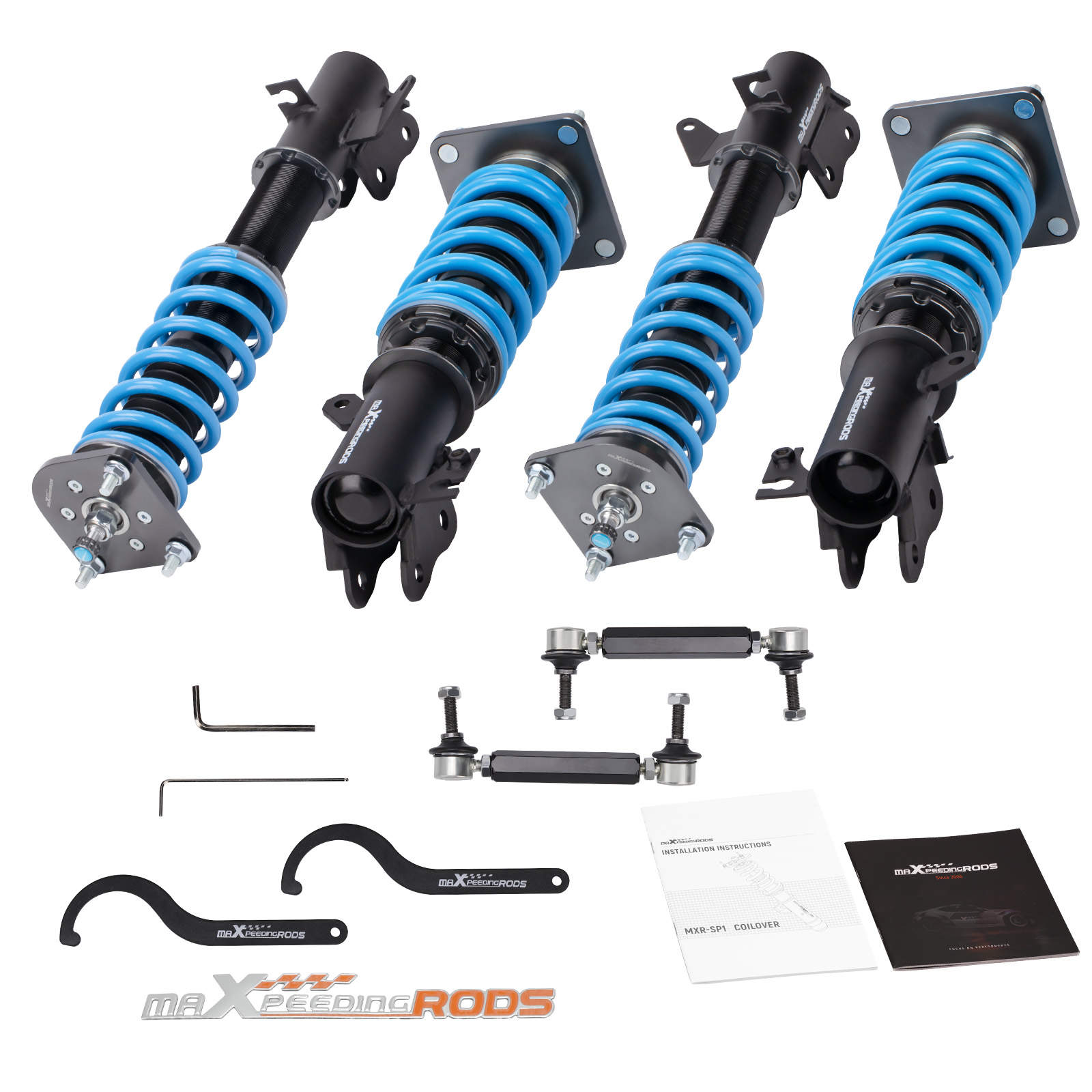 Maxpeedingrods COT6 Coilovers Lowering Kit compatible for Mazda 323 99-03  Shocks Absorbers-Maxpeedingrods