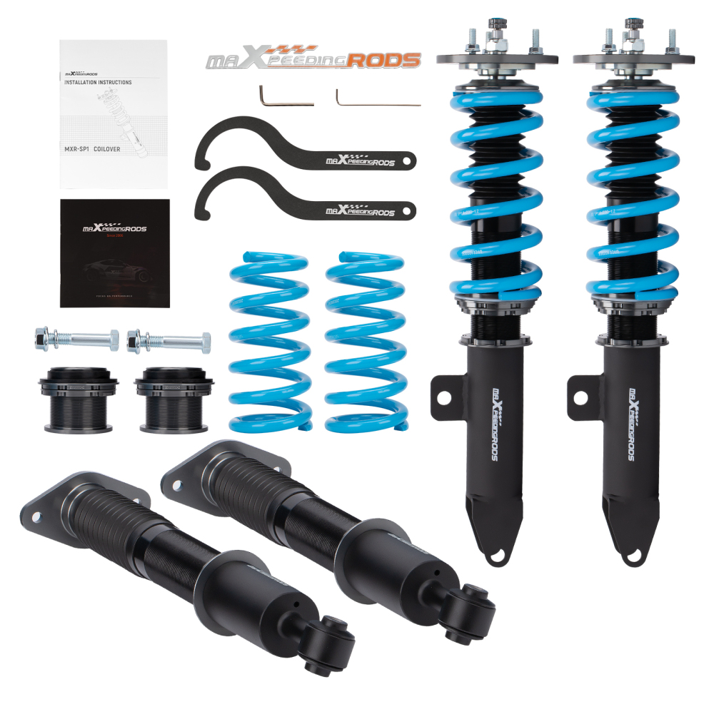 Street T6 Advanced Series Coilovers Suspension Lowering Kit compatible for Dodge Charger SRT8 RWD Coupe 06-10