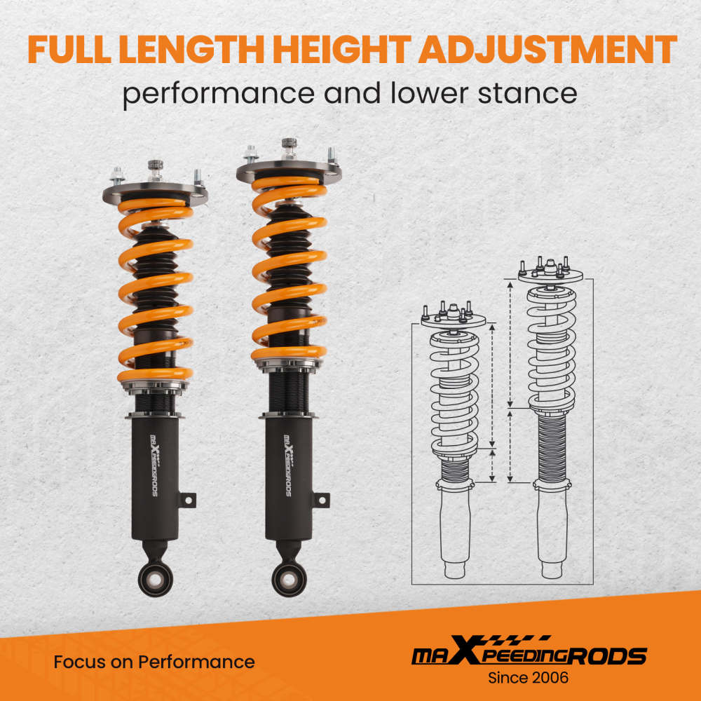 MaXpeedingrods 24 Way Coilovers Shocks Spring Kit compatible for Toyota ...