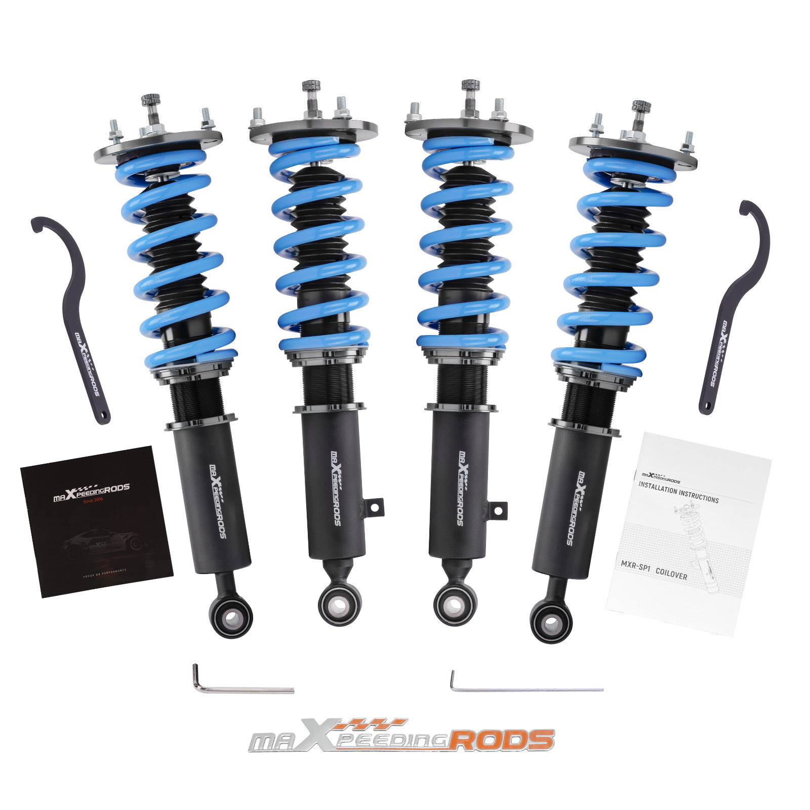 maxpeedingrods street coilovers 24 ways damper shocks kit for toyot compatible for supra 87-92