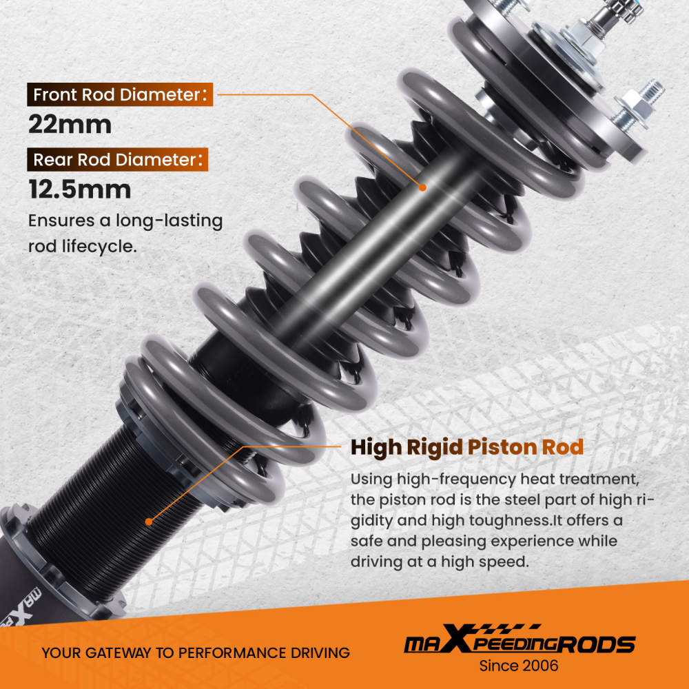 Maxpeedingrods COT7 Coilovers Suspension Shocks Strut Kit compatible ...