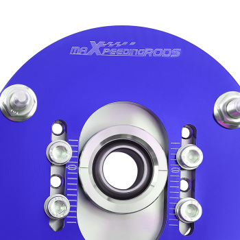 Compatible for BMW E46 320i 323i 328Ci 330xi M3 Coilover Pillowball Front Camber Plate Blue